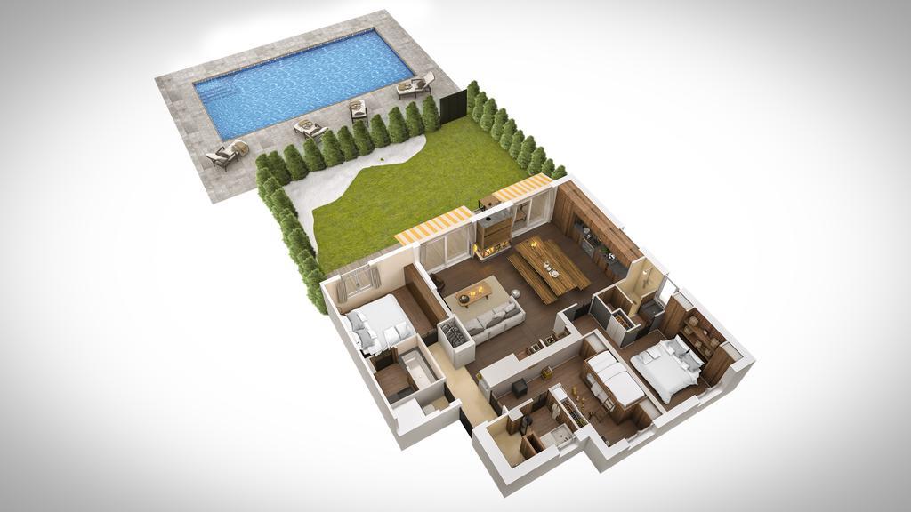Appartement Flocon De Nell Megève Buitenkant foto