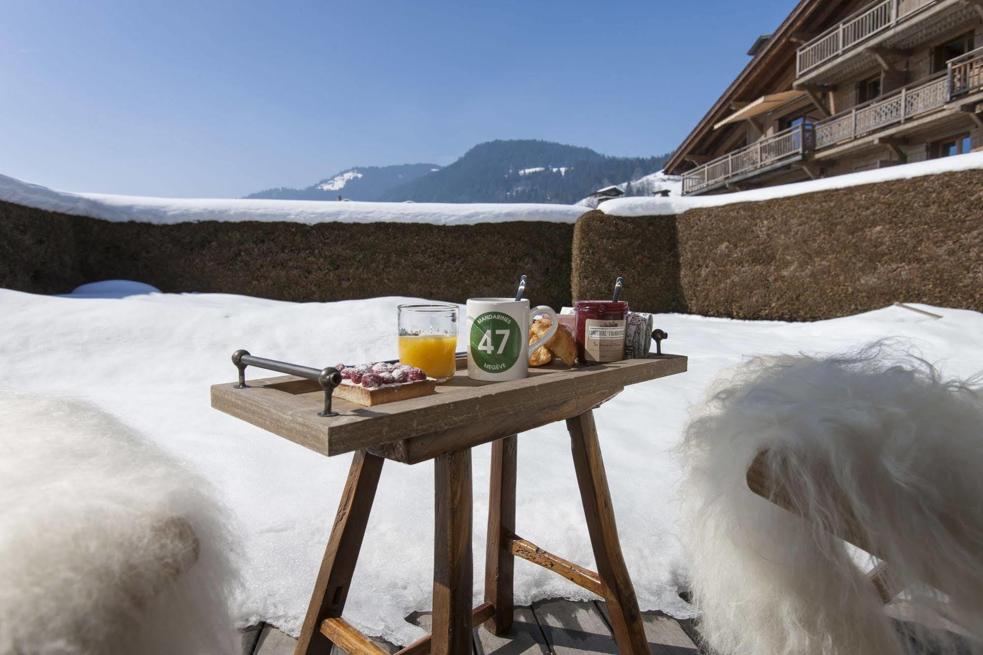 Appartement Flocon De Nell Megève Buitenkant foto